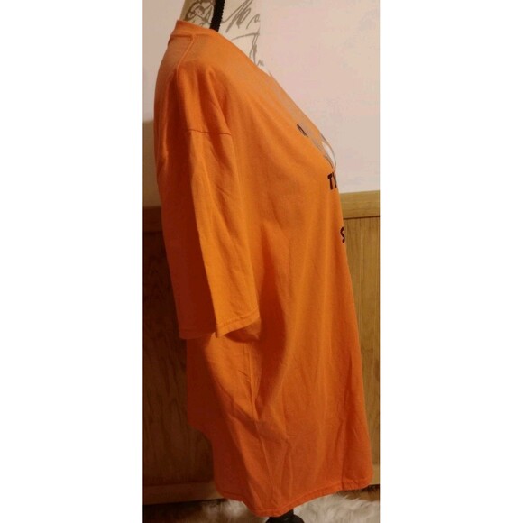 Funny Cow Orange SS Graphic T-Shirt Sz XL "A Penny For Your thoughts..." Women's - Picture 3 of 6